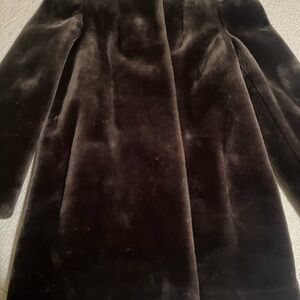 Intrigue Black Faux Fur Coat
